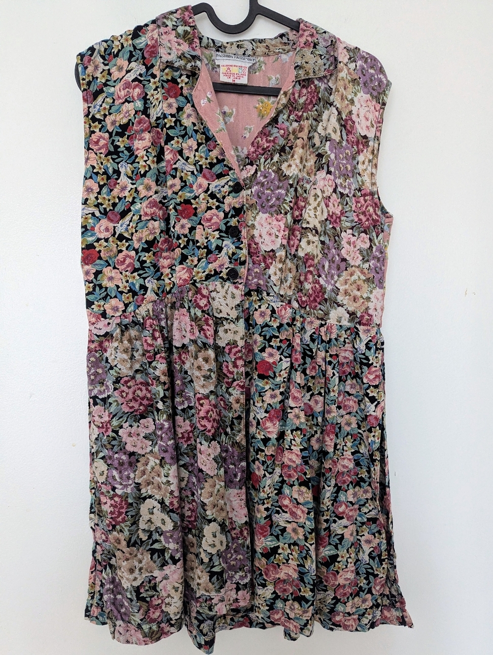 Vintage Patchwork Blouse M